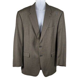 Lauren Ralph Lauren Mens 48L 100% Wool Sport Coat Olive Green Quiet Luxury Golf